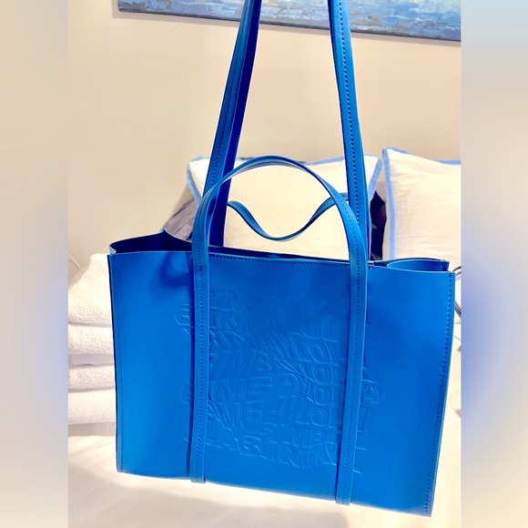 π Bimba y Lola Blue Large Shopper Tote / NWT - Picture 11 of 13